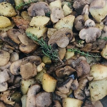 Mushrooms and potatoes with aromatic herbs.jpeg