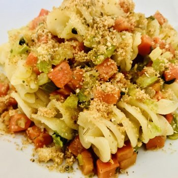 Pasta with Soffritto topped with toasted breadcrumbs.jpeg