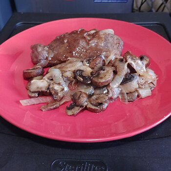 Pork Chop with Mushrooms and Onions
