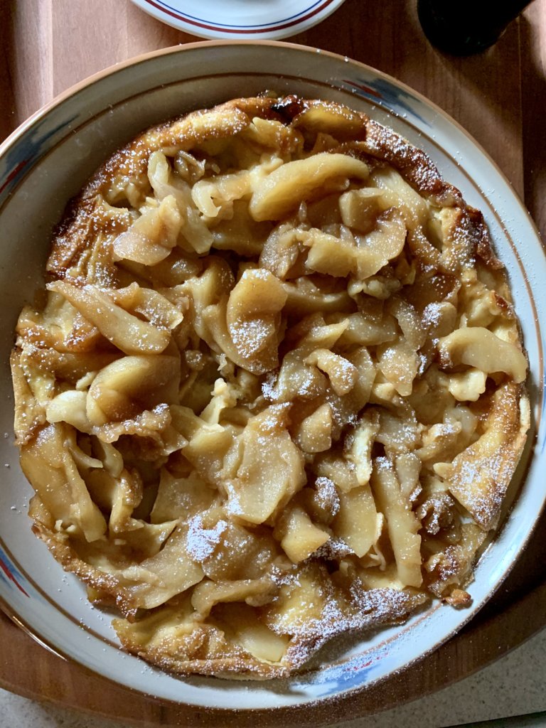 Apple Pancake Out Of The Oven