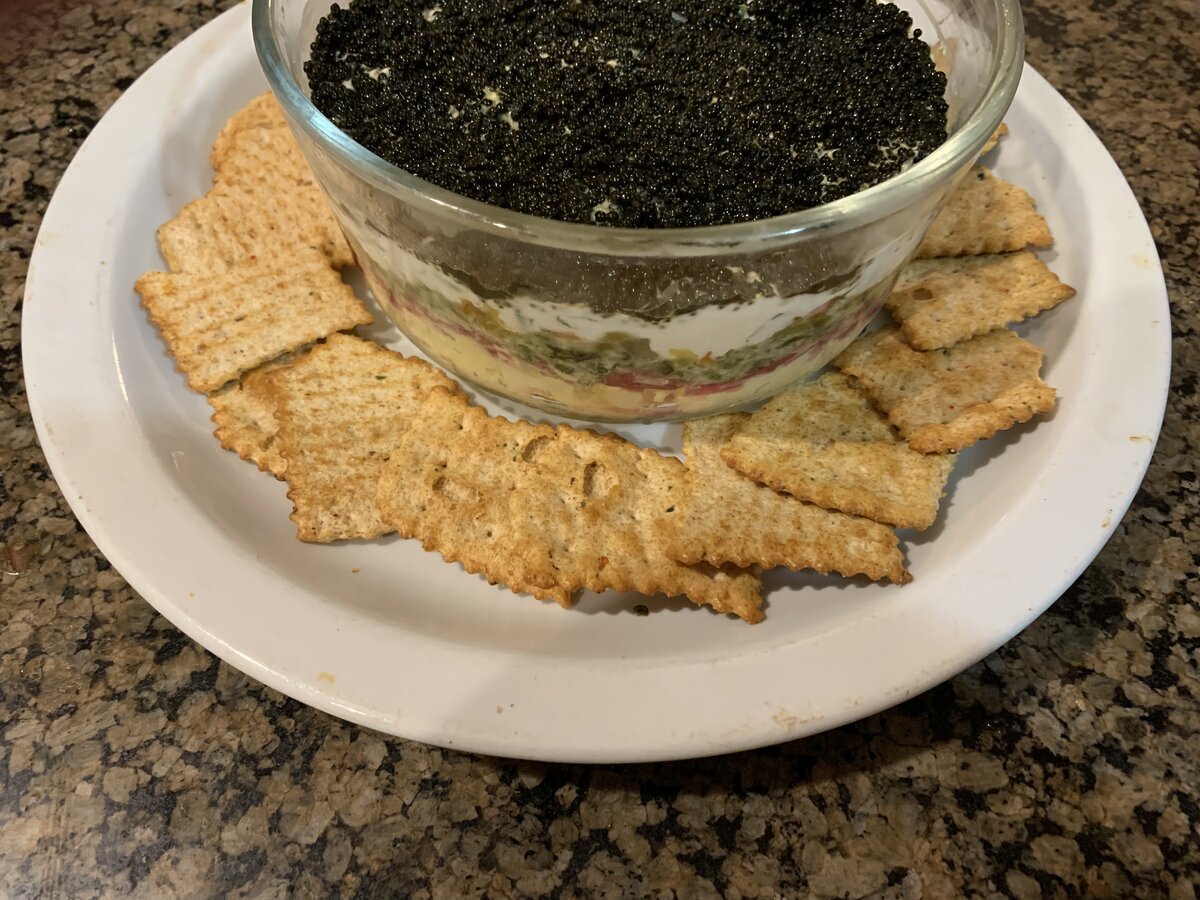 Recipe - Six Layer Caviar Dip | CookingBites Cooking Forum