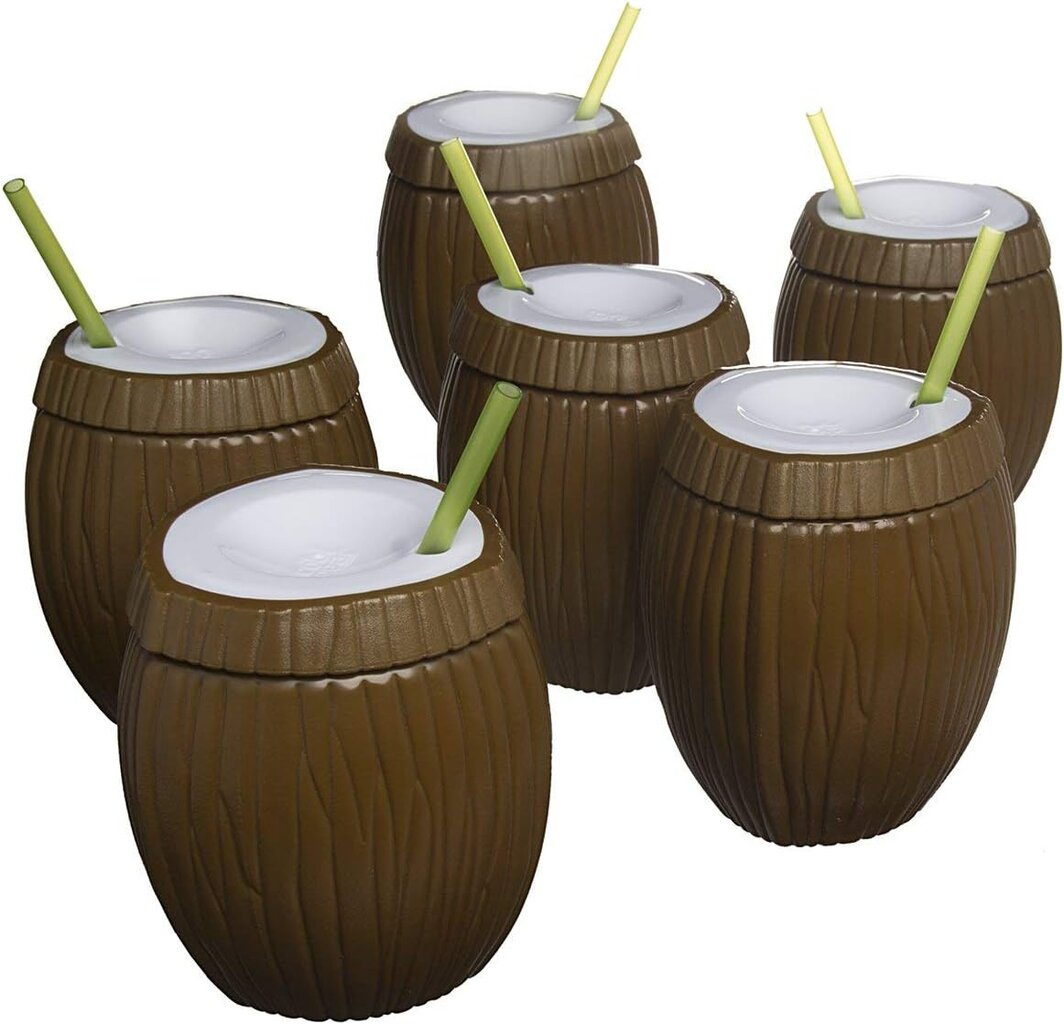 Plastic Coconut Mugs with Straws..jpg