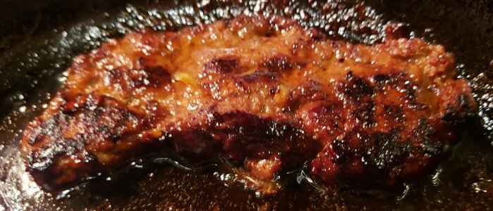 Lamb teriyaki tacos lamb cooking.jpg