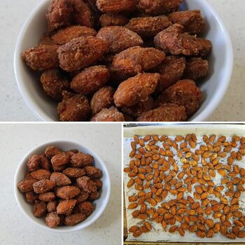 Recipe - Coconut Sugar & Maple Syrup Coated Almonds