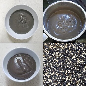 Recipe - Sweet Black Sesame Seed Pudding