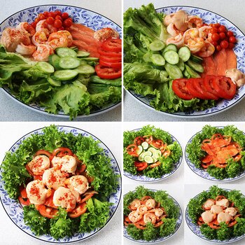 Prawn and Salmon Salad