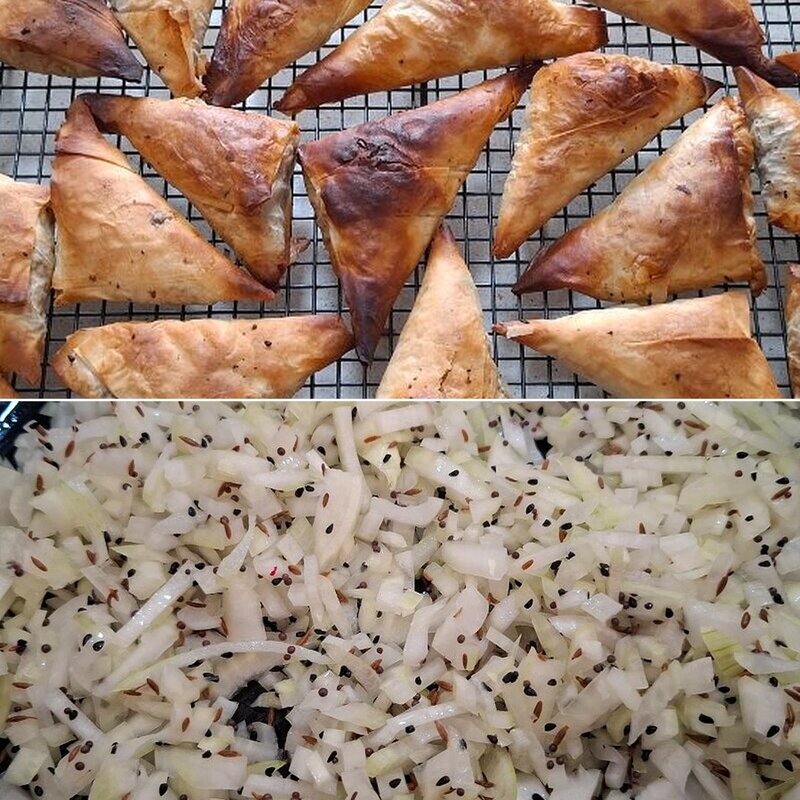 Recipe - Mushroom and Walnut Samosas