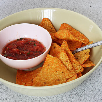 Salsa with nachos