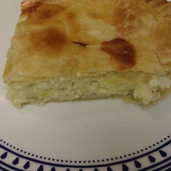 Cheese and onion pie