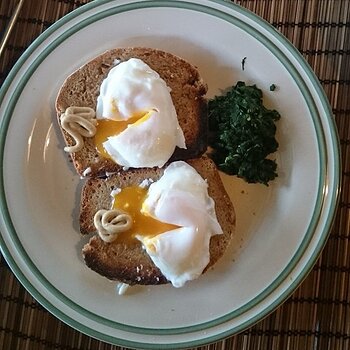 Poached Eggs on Sourdough