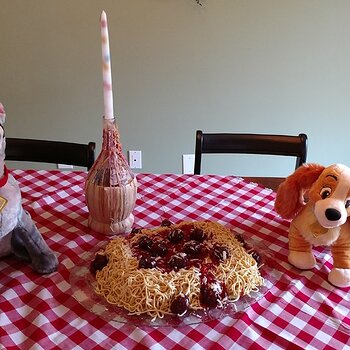 "Spagetti & Meatballs" Cake