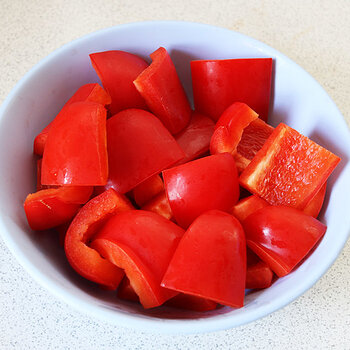 Sliced capsicum