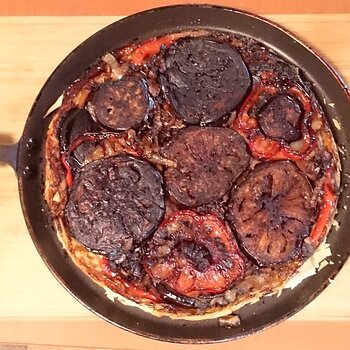 Aubergine Tarte Tatin