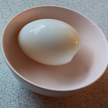 Boiled egg peeled