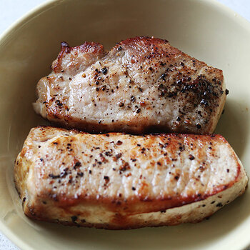 Pork loin fried
