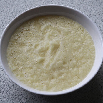 Onion, ginger and garlic pureed.