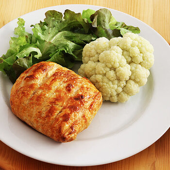 Cordon bleu Wellington served.