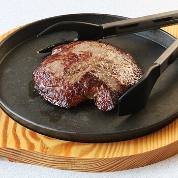 Pan fried in olive oil, 45 seconds both sides.