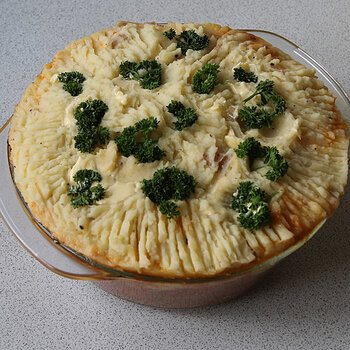 Cottage pie prepared