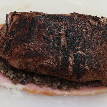 Seared beef fillet.