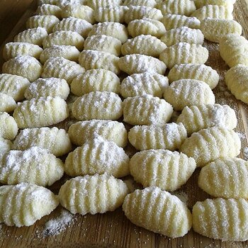 Homemade potato gnocchi