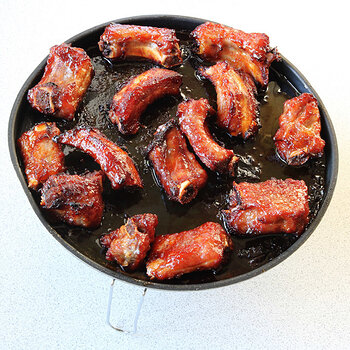 Honey roasted pork ribs.