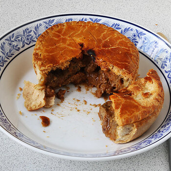 Steak and kidney pie.