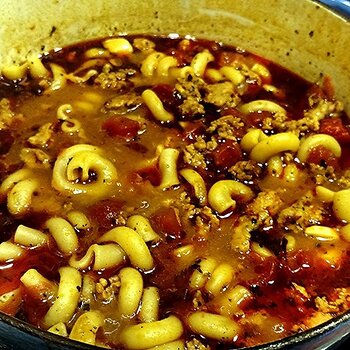 Italian Goulash in pot