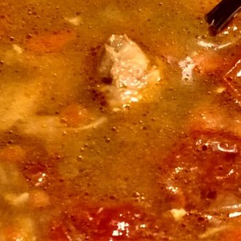 Cumin Chicken Soup closeup