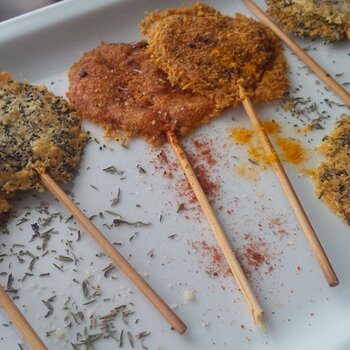 Spiced Parmesan Lollipops