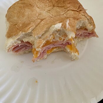 Hot Ham And Cheese Sandwich