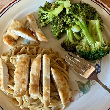 Chicken linguini Marsala