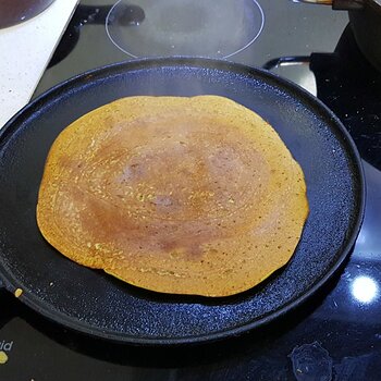 Indian chaura na poora, or Black-Eyed Bean Pancakes