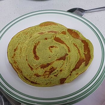 Indian chaura na poora, or Black-Eyed Bean Pancakes