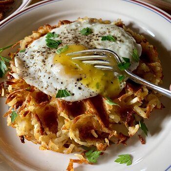 Waffle Iron Hash Browns Breakfast 2