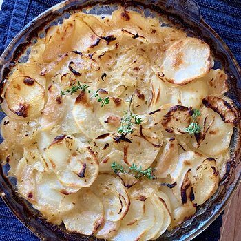 Potato Apple Onion Gratin