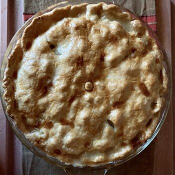 Pork-Apple-Potato-Onion Pie, Post-Bake