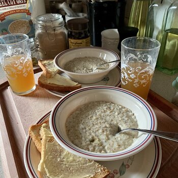 Oatmeal And Toast