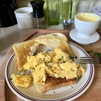 Scrambled Eggs And Toast