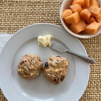 Scones and Fruit