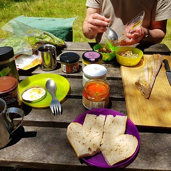 Birthday picnic lunch