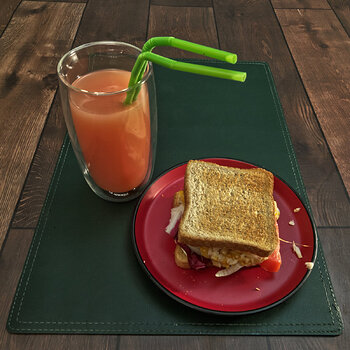 Tuna Melt with Grapefruit Juice