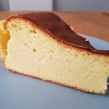 A Slice of Lemon Potato Cake (minus the lemon drizzle at this stage)