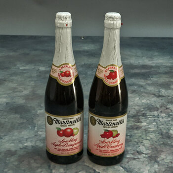 Martinelli's Sparkling Apple Pomegranate and Apple Cranberry Juices