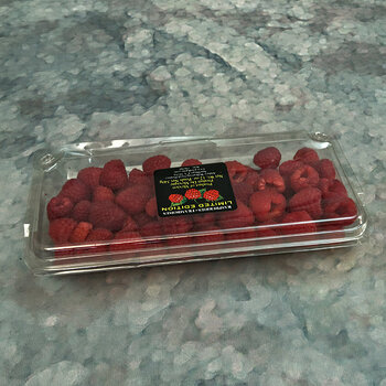 Packaged Raspberries