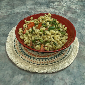 Tomato, Artichoke and Spring Onion Cavatapi Pasta