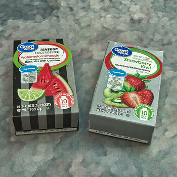 Watermelon Limeade and Strawberry Kiwi Electrolyte Drink Mixes