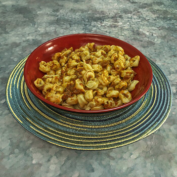 Three Cheese Tortellini with Sun Dried Tomato Pesto