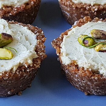 Zesty Lime & Pistachio Tarts