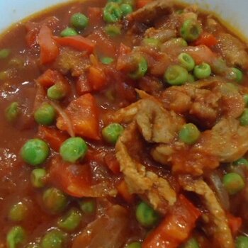 Pork Guisantes or Pork And Peas